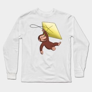 Curious George Flying Long Sleeve T-Shirt